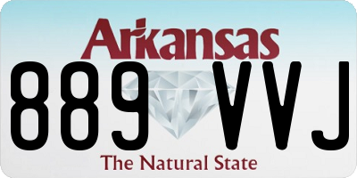 AR license plate 889VVJ