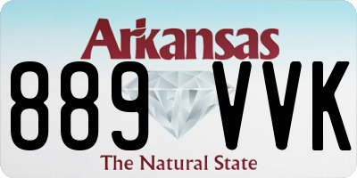 AR license plate 889VVK
