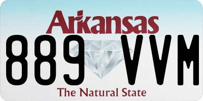AR license plate 889VVM