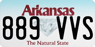 AR license plate 889VVS