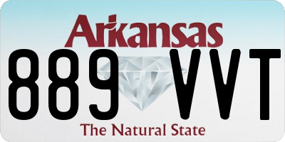 AR license plate 889VVT