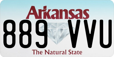 AR license plate 889VVU