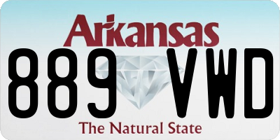 AR license plate 889VWD