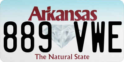 AR license plate 889VWE