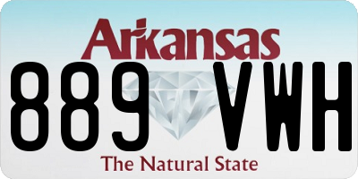 AR license plate 889VWH
