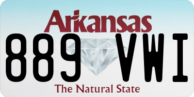 AR license plate 889VWI