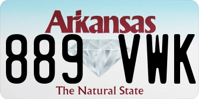 AR license plate 889VWK