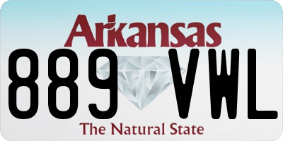 AR license plate 889VWL