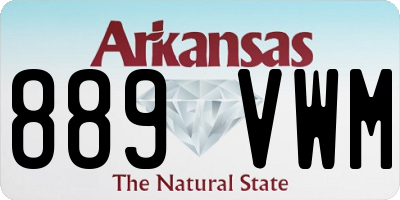 AR license plate 889VWM
