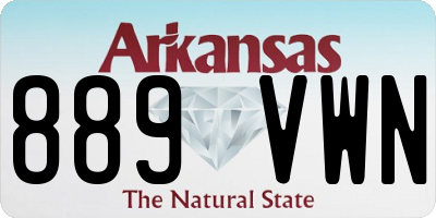 AR license plate 889VWN