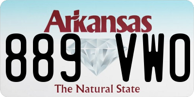 AR license plate 889VWO