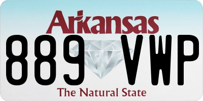 AR license plate 889VWP