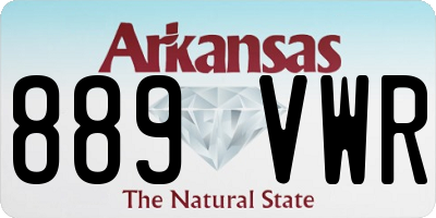 AR license plate 889VWR