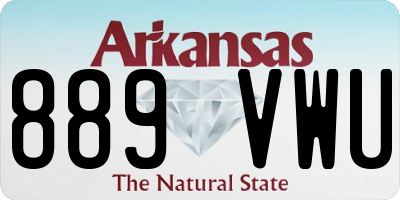AR license plate 889VWU