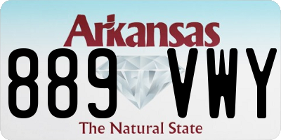 AR license plate 889VWY