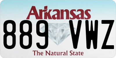 AR license plate 889VWZ