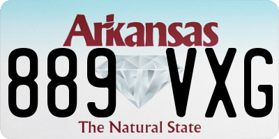 AR license plate 889VXG