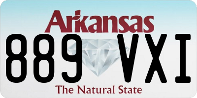 AR license plate 889VXI