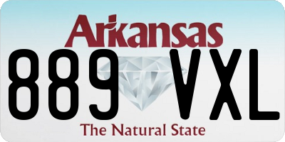 AR license plate 889VXL