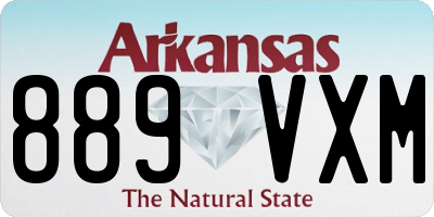 AR license plate 889VXM