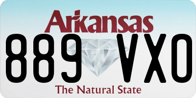 AR license plate 889VXO