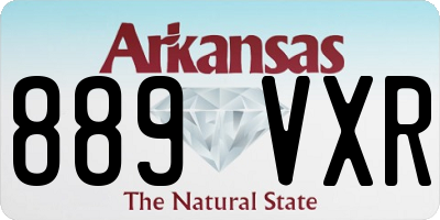 AR license plate 889VXR