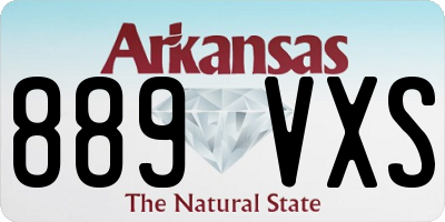 AR license plate 889VXS