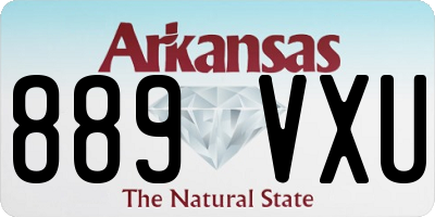 AR license plate 889VXU