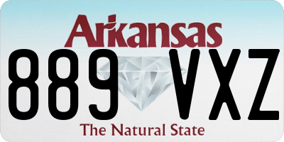AR license plate 889VXZ