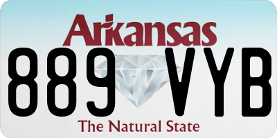 AR license plate 889VYB