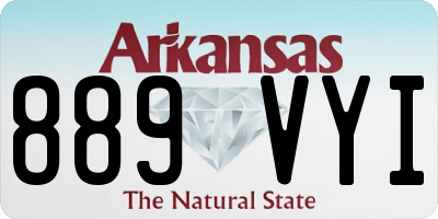 AR license plate 889VYI