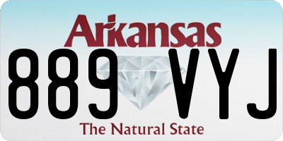 AR license plate 889VYJ
