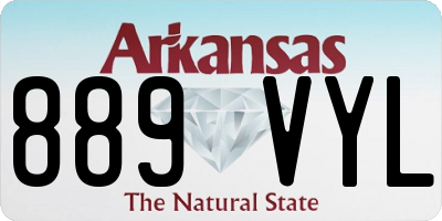 AR license plate 889VYL