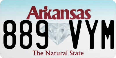 AR license plate 889VYM