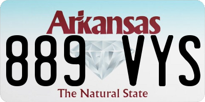 AR license plate 889VYS