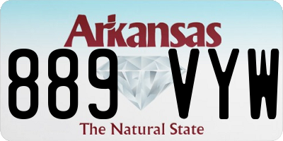 AR license plate 889VYW