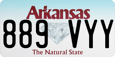AR license plate 889VYY