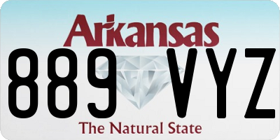 AR license plate 889VYZ