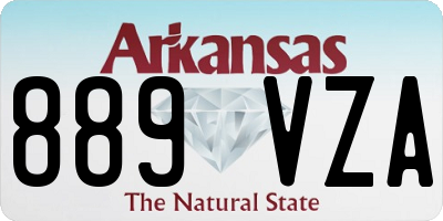 AR license plate 889VZA