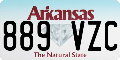 AR license plate 889VZC