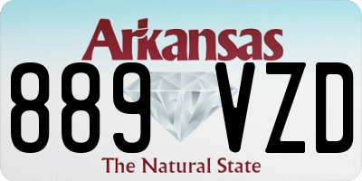 AR license plate 889VZD