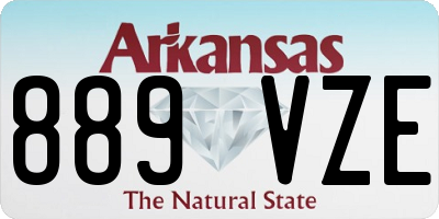 AR license plate 889VZE