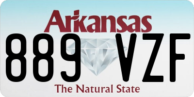 AR license plate 889VZF