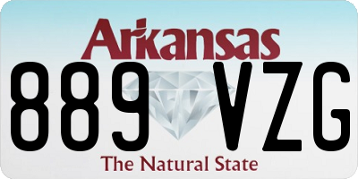 AR license plate 889VZG