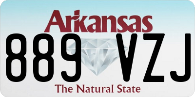 AR license plate 889VZJ