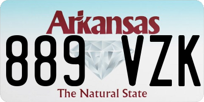 AR license plate 889VZK