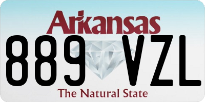 AR license plate 889VZL
