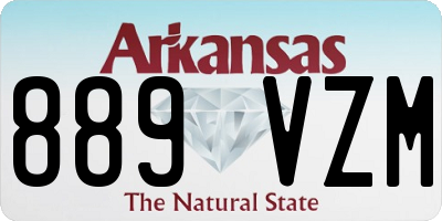 AR license plate 889VZM