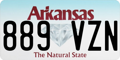 AR license plate 889VZN