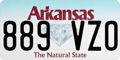 AR license plate 889VZO